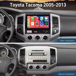 For Toyota Tacoma 2005-2013 64G Carplay Android 13 Car Stereo Radio GPS Navi RDS
