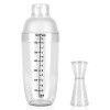 Unbranded Plastic Cocktail Shaker Drink Mixer Bar Tool 700ml, Double