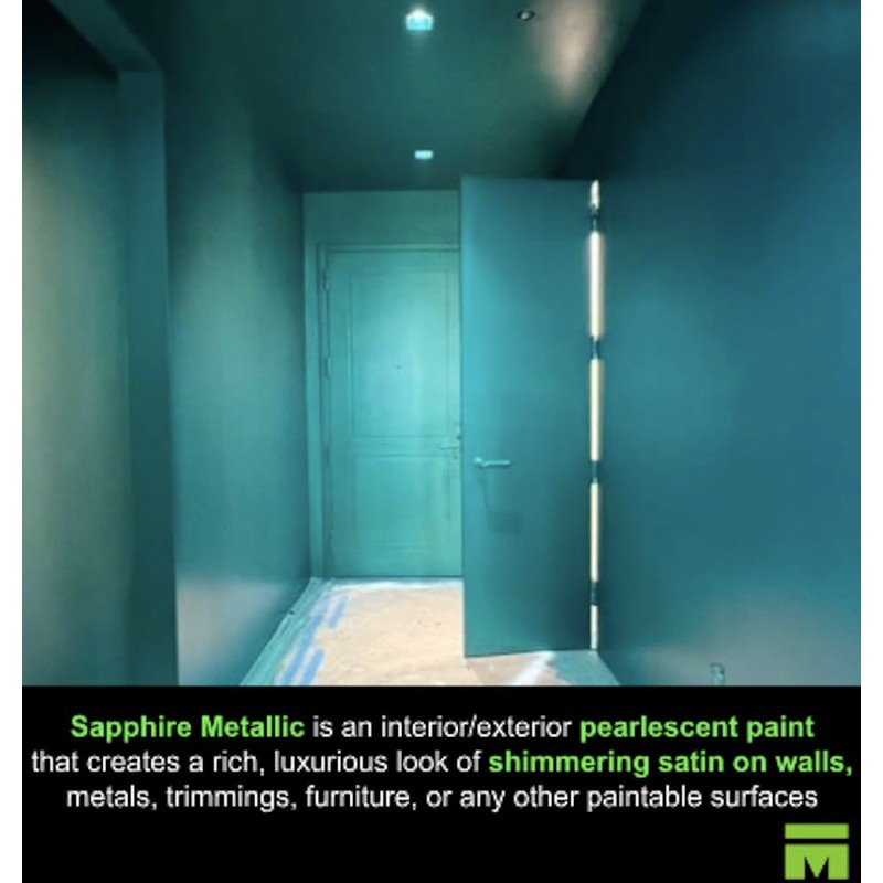 Meoded Paint & Plaster | Sapphire Metallic Paint | Interior