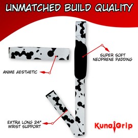 Anime Lifting Straps - Padded Wrist Straps for Weightlifting, Bodybuilding, Gym Workouts, Powerlifting, Deadlifts & Fitness (Soft Cotton 23.5 inch, 1 Pair) (Nanami)