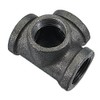 TuToy 1/2' 3/4' 1' 4 Way Pipe Fitting Malleable Iron