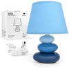 Urban Lifestyle Lina Bedside Lamp (Blue) Table Lamp Ceramic Table