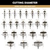 dashap 23PCS Carbide Hole Saw Kit,TCT Hole Saw Set for