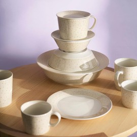 Mynio Salustus Bowl, 6.7 inches (17 cm), Beige