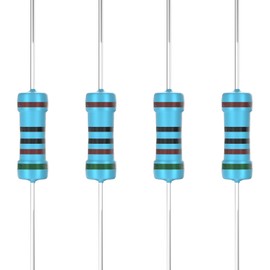 GUEEYUAW 100 Pcs 510 Ω ohm Resistor 1W Metal Film Fixed Resistor 0.01 ±1% Tolerance Resistors