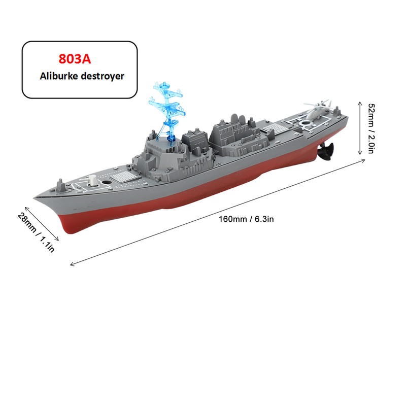 2.4GHz Remote Control Mini Boat Simulation Remote Control Warship Water