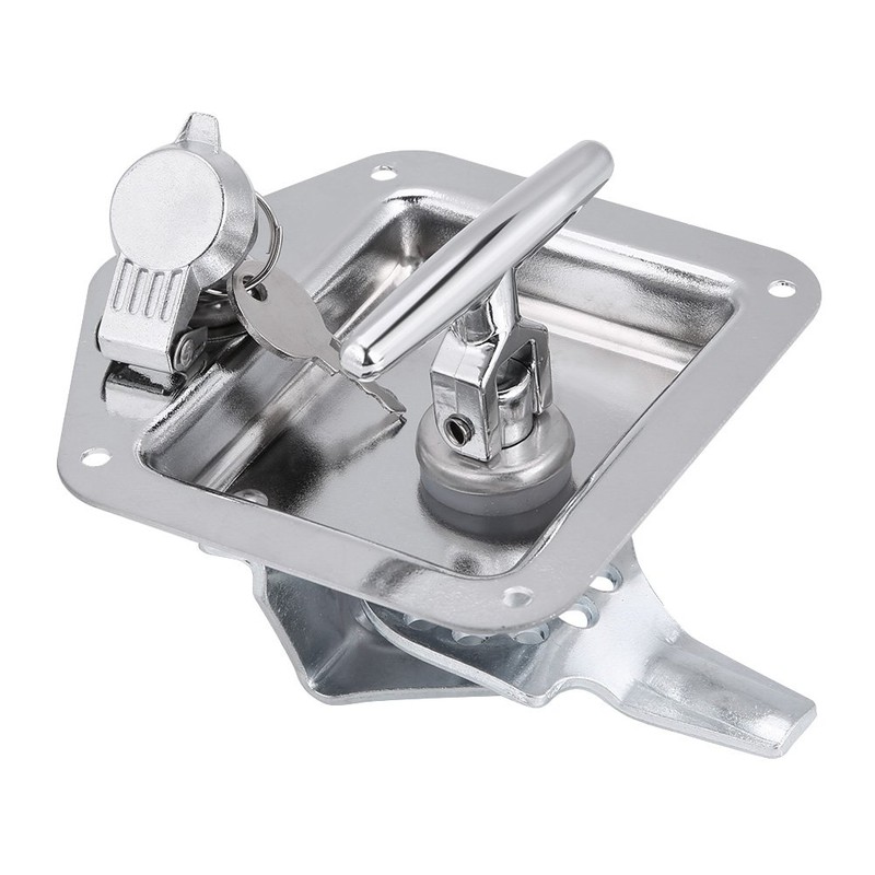 Qiilu T Shape Handle Lock Tools Stainless Steel Folding T-Handle