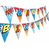 Superhero Red Happy Birthday Banner Pennant