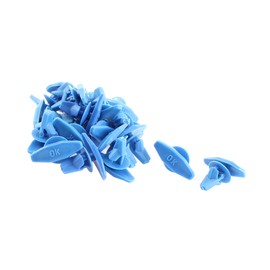 ACROPIX 5x4mm Universal Car Door Card Interior Weatherstrip Rivets Clips - Pack of 20 Blue