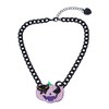 Betsey Johnson Pumpkin Cat Pendant Necklace