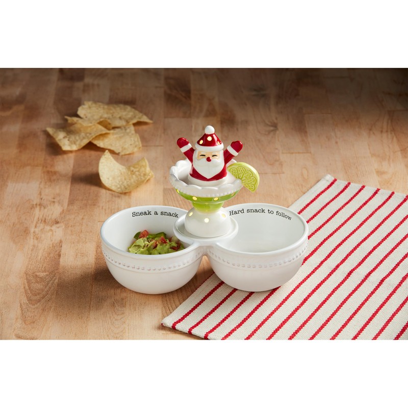 Mud Pie Santa Marg Light Up Table SITTERS, Green