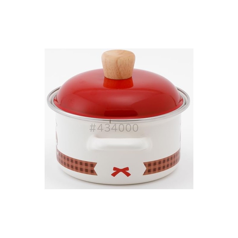 Fuji Hollow Monchhichi Check Casserole 5.5 inches (14 cm) MNC-14W