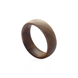 riversmerge NFC Wood Forum Type 2 215 496 Bytes Chip Universal for Mobile Phone Wearable Smart Ring Waterproof Ceramic NFC Ring for Men or Women（Wood NFC Ring 19mm）