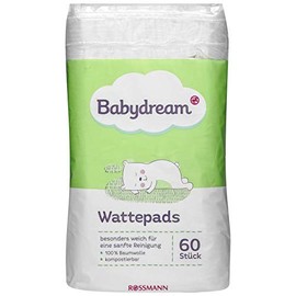 Babydream Cotton Pads, Pack of 60, Ultra Soft for Gentle Cleaning, 100% Cotton, Compostable