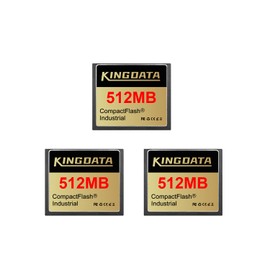 KINGDATA Industrial Compact Flash Memory Card 3pack 512MB FAT16 Type I for Industrial Equipment Vintage Digital Cameras
