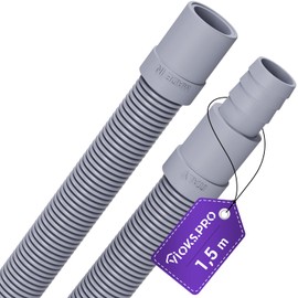 Vioks.pro Washing Machine Drain Hose Extension Straight/Straight Diameter 19 mm for Dishwasher, Washing Machine, Dishwasher 1.5 m