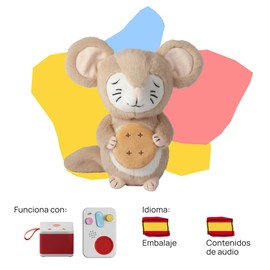 FABA Plush Toy - Sleeping with Oscar! - Sound Stories for Boys and Girls, from 10 Months +, Playback with FABA Stories and Faba+, Educational Toy, Spanish Version