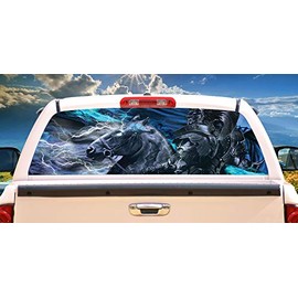 SignMission Storm King Rear Window Graphic Truck View Thru Vinyl Decal HD Graphics Professional Grade Material Universal Fit for Full Size Trucks Weatherproof & Car Wash Safe Made in The U.S.A.