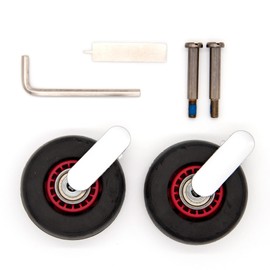 Frikenter 1-623 Replacement Tires, 4 Wheels, Carrying Case, Suitcase, Pack of 2, red