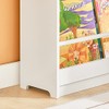 SoBuy Librería Infantil, Estante con Barandilla, 58*18*81cm (LFA), Blanco