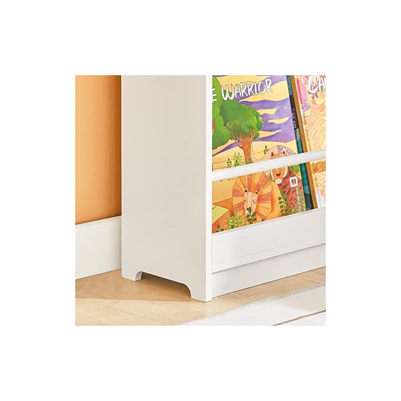 SoBuy Librería Infantil, Estante con Barandilla, 58*18*81cm (LFA), Blanco