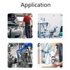 5pcs T-junction PE6 Pneumatic Air 3 Way Quick Fittings Connector