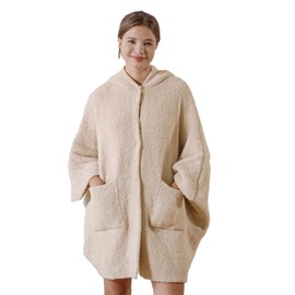 WDCOZY Wearable Blanket Hoodie Poncho Throw Comfy Soft Warm Cape Shawl Cozy Cloak Wrap Hooded with Sleeves For Women Adults