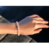 BERGERLIN Genuine Natural Stone Bracelet with 925 Sterling Silver Beads
