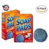 SCRUBIT 20 Pack Steel Wool Soap Pads - Metal Scouring