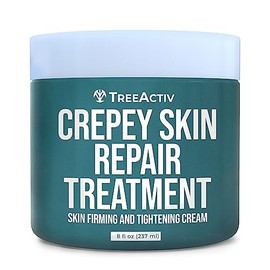 Crepey Skin Firming Cream Hyaluronic Acid & Shea Butter to Smooth Dry Wrinkled Skin, 8 oz