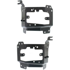 OKOVO 2pcs Front Left Driver and Right Passenger Side Bumper Bracket Set for Chevy for Silverado 1500 LS/SSV 2015 13454246