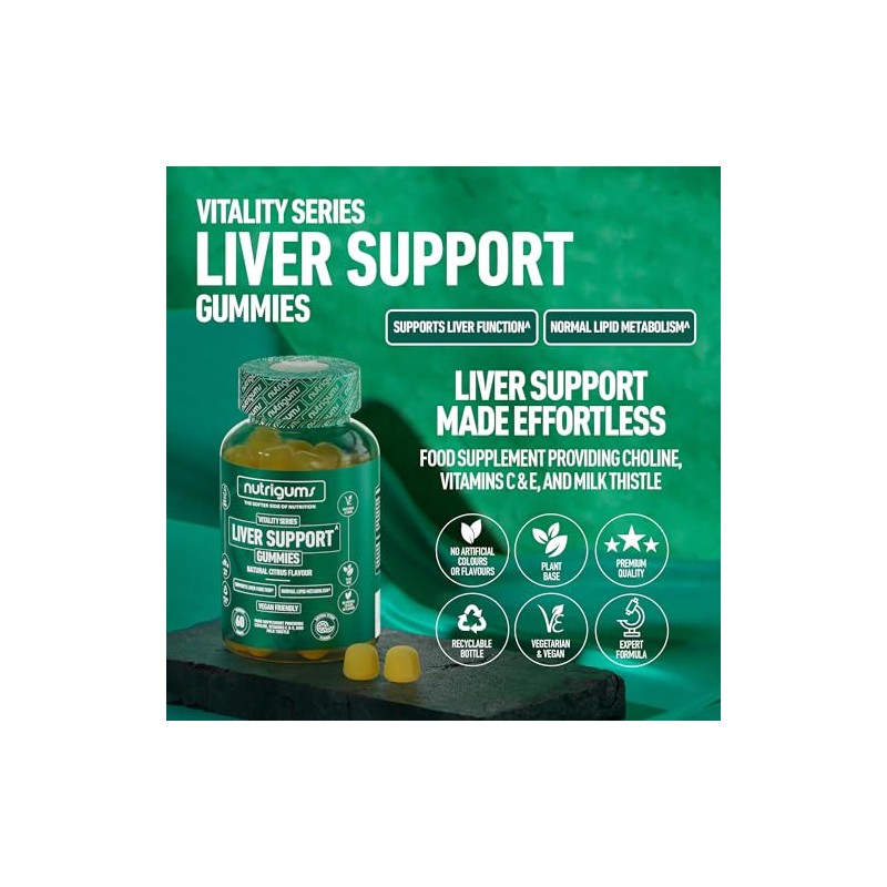 Liver Support Gummy | Citrus Flavour | 60 Vegan Gummies