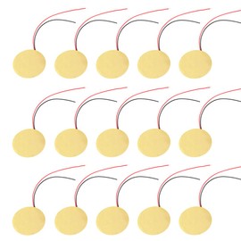 LOYELEY 15pcs 27mm Piezo Disc Brass Buzzer for Piezo Element, Piezo Disc Element, Piezo Sensor, Touch Sensor, Guitar Pickup Accessories