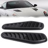 2pcs Carbon Fiber Style Car Air Flow Intake Decorative Scoop