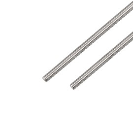 HiPicco 5/16"-18 Fully All Threaded Rod & Studs, 16" Length, 304 Stainless Steel Right Hand Thread Screw for Furniture Anchor Bolts, Clamps, Hangers and U-Bolts 2 Pack