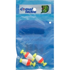 Comal Pear Snap on Float Fishing Equipment, 3/4", Red/White