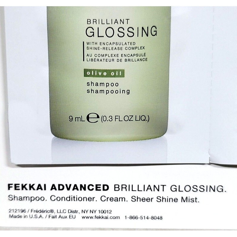 Frederic Fekkai 5X ~ Fekkai Advanced Brilliant Glossing shampoo &