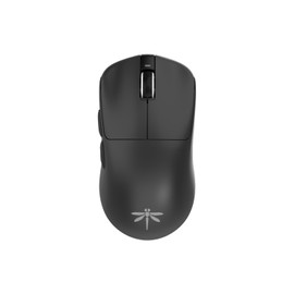 VGN Dragonfly F1 Pro Black Wireless Gaming Mouse, Lightweight, 1.7 oz (49 g), Pixart PAW3395, Up to 65 Hours of Operation, Wireless Wired Compatible, 6 Months