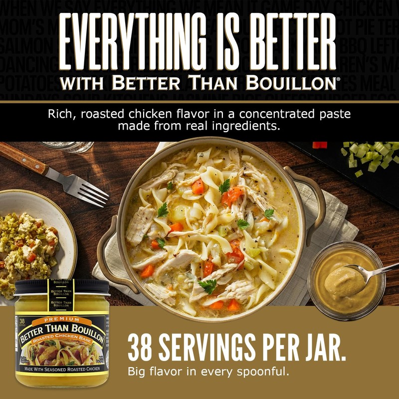Better Than Bouillon Premium Roasted Chicken Base, Made with Seasoned