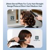 Farery Reise-Lockenstab, 25MM Mini-Haarglätter Reisegröße mit 4 einstellbaren Temperaturen, Keramik-Wellenstab