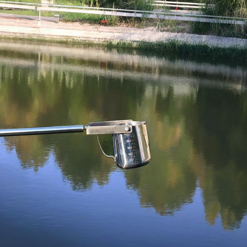 Telescopic Stainless Steel Wa-ter Sampling Pole, Extendable Water Sampler Dipper