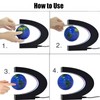 XUBX C-Shape Magnetic Floating Globe with LED Light, Magnetic Floating