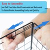 4 Tier Closet Organizers and Storage Shelves,4 Pack Narrow Stackable