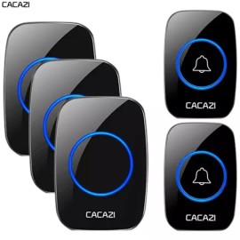 무선초인종 카메라 인터폰 호출기 주택 스마트 도어벨 [F. 검정색 2개 버튼 1개] Wireless Doorbell Camera Intercom Call Button for Home Smart Doorbell [F. Black 2 Buttons 1 Unit]