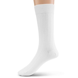 Silky Toes Lenzing™ Modal 2Pk Rib Men’s Dress Crew Socks, Super Soft Socks