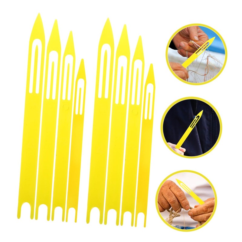 KICHOUSE Professional Net Mending Tools Set 40pcs Plastic Weaving Shuttles