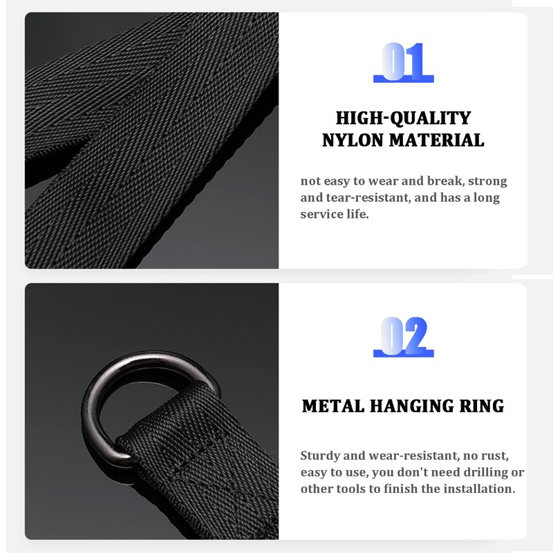 Favuit Fitness Hanging Straps, Cable Pulley Straps Weight Pulley System