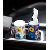 Small Car Tissues Holder with Facial Tissues - 4PK -