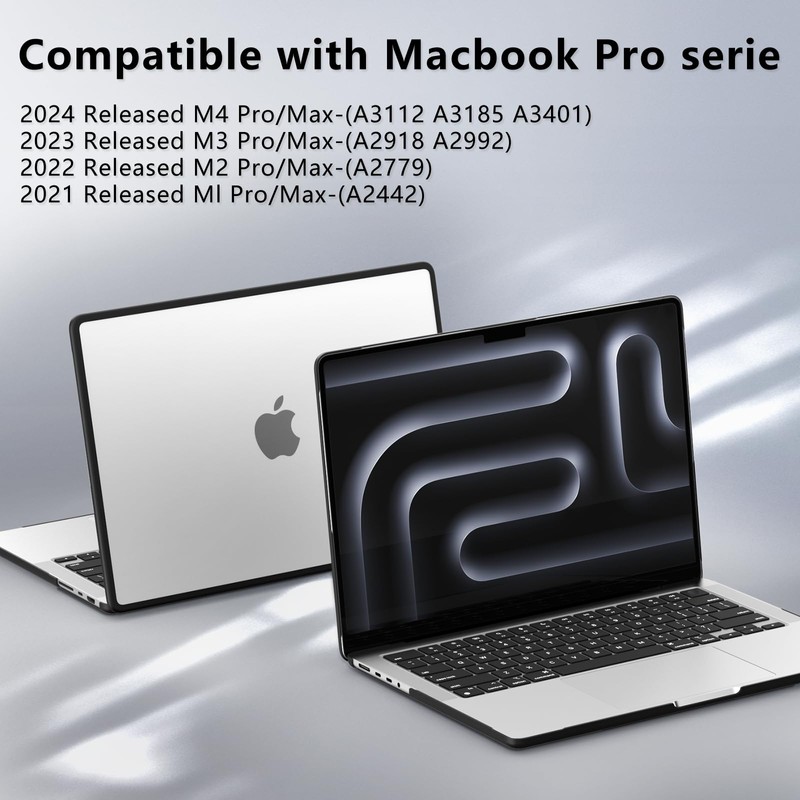 AKIT 3 in 1 Anti-Cracking MacBook Pro 14 inch Case