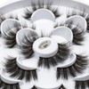 DYSILK 10 Pairs 6D Mink Eyelashes Faux Fluffy Wispy Long